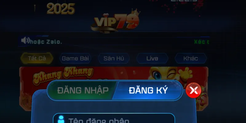 Hướng dẫn tạo tài khoản Vip79